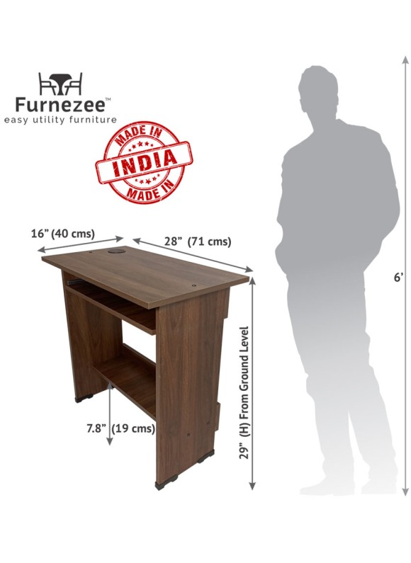 Laptop and Desktop Foldable Table Walnut Brown